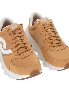 Ryka Podflow Retro Lace-Up Sneakers Yellow Oak - 8.5 Wide